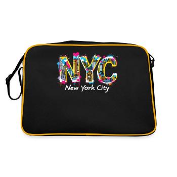 New York – Horizon de New York New York - Sac Retro - noir/or - Dos