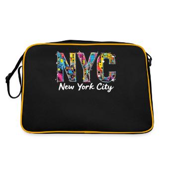 New York – Horizon de New York New York - Sac Retro - noir/or - Dos