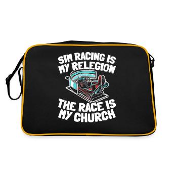 Sim Racing - Retro Bag - black/gold - Back