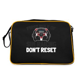 Sim Racing - Retro Bag - black/gold - Back