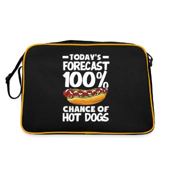 Today's Prediction: 100% Hot Dog - Retro Bag - black/gold - Back