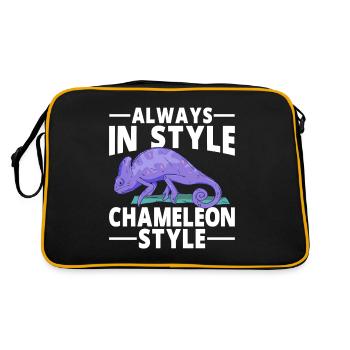 Cadeaux Caméléon - Sac Retro - noir/or - Dos