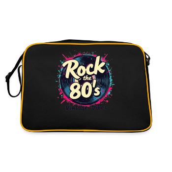 Rock The 80's 80s Party Retro Look 80s - Retro Bag - black/gold - Back