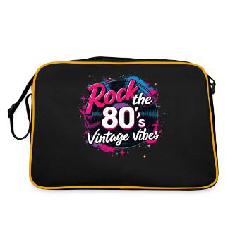 Rock The 80's 80s Party Retro Look 80s - Retro Bag - black/gold - Back