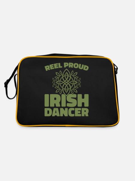 Irish Dance Irischer Tanz - Retro Bag - black/gold - Back