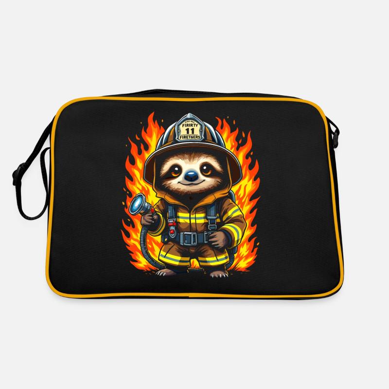 Firefighter Sloth Retro Bag