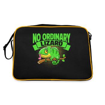 Chameleon Gifts - Retro Tasche - Schwarz/Gold - Hinten