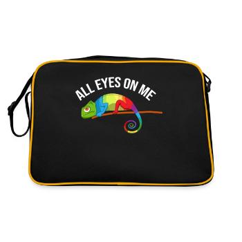 Chameleon Gifts - Retro Tasche - Schwarz/Gold - Hinten