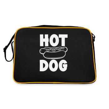 Amateur de hot-dogs Art élégant - Sac Retro - noir/or - Dos