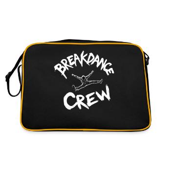 Breakdance Crew Breakdance Breakdancing Breakdance - Retro Tasche - Schwarz/Gold - Hinten