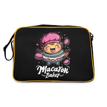 Amateurs de macarons Macaron Baker - Sac Retro - noir/or - Dos
