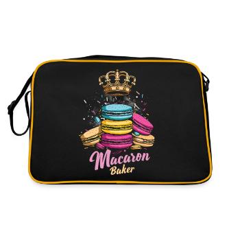 Amateurs de macarons Macaron Baker - Sac Retro - noir/or - Dos