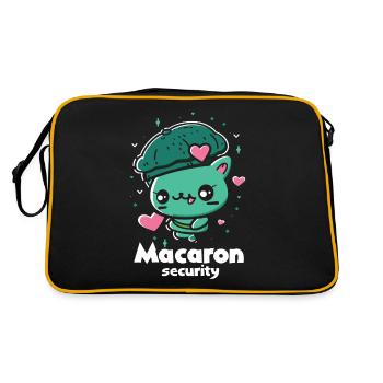 Amateurs de macarons Macaron Baker - Sac Retro - noir/or - Dos
