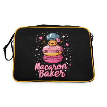 Amateurs de macarons Macaron Baker - Sac Retro - noir/or - Dos