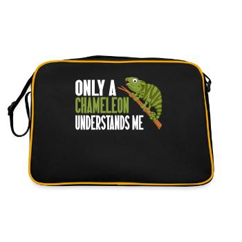Chameleon Gifts - Retro Tasche - Schwarz/Gold - Hinten