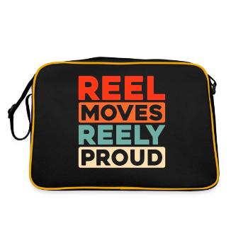 Irish Dance Irischer Tanz - Retro Tasche - Schwarz/Gold - Hinten