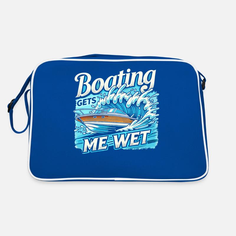 Bootfahren macht mich nass Retro Tasche