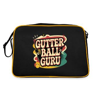 Gutter Ball Guru 10 - Retro Tasche - Schwarz/Gold - Hinten