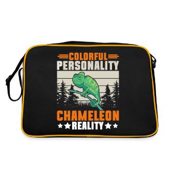 Cadeaux Caméléon - Sac Retro - noir/or - Dos