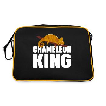 Chameleon Gifts - Retro Tasche - Schwarz/Gold - Hinten