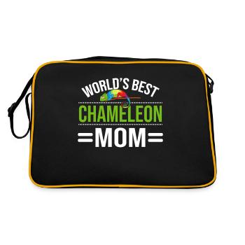 Chameleon Gifts - Retro Tasche - Schwarz/Gold - Hinten