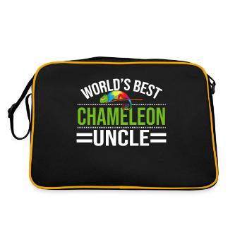 Chameleon Gifts - Retro Tasche - Schwarz/Gold - Hinten