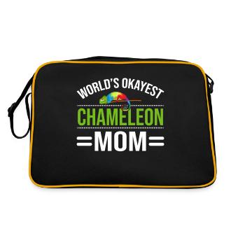 Chameleon Gifts - Retro Tasche - Schwarz/Gold - Hinten