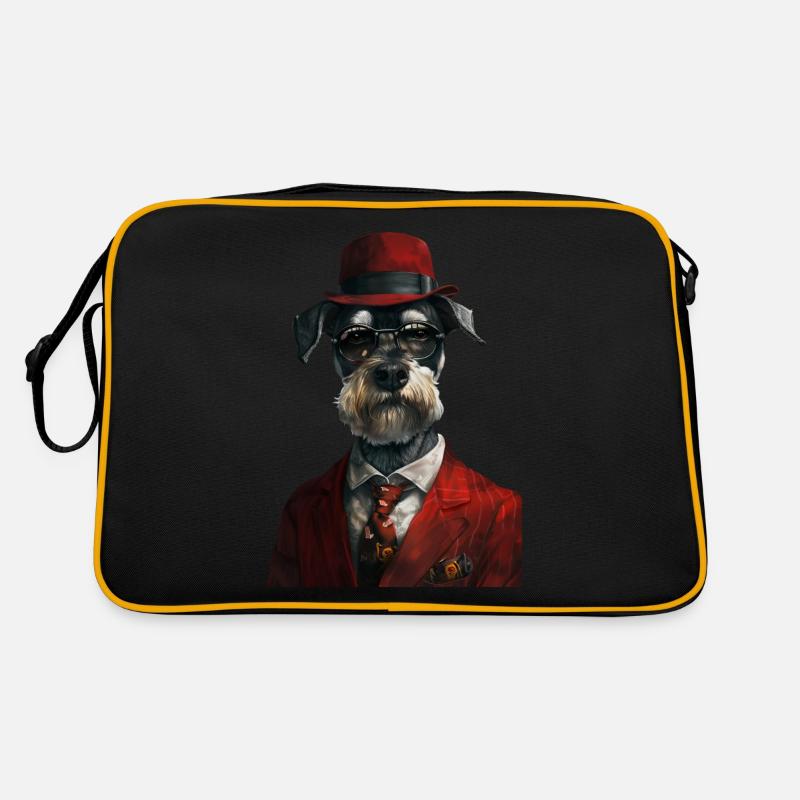 Schnauzer Retro Tasche