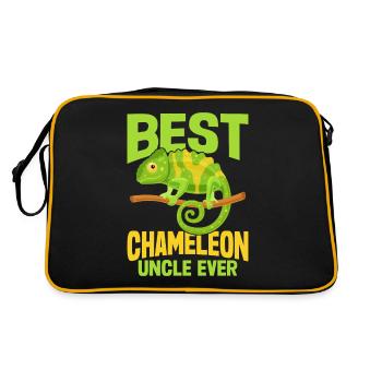Chameleon Gifts - Retro Tasche - Schwarz/Gold - Hinten