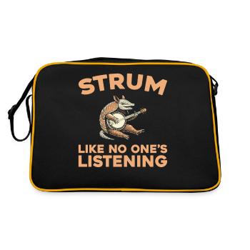 Banjo - Retro Tasche - Schwarz/Gold - Hinten
