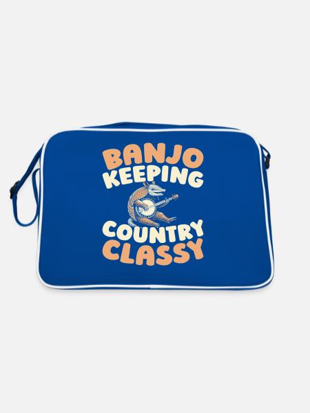 Banjo - Retro Bag - blue/white - Back