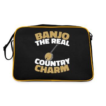 Banjo - Retro Tasche - Schwarz/Gold - Hinten
