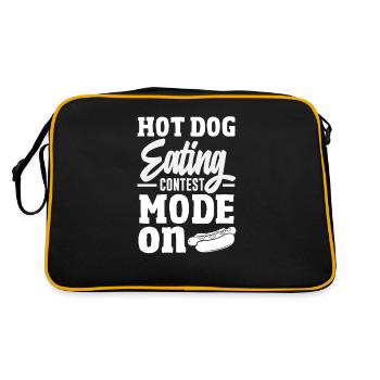 Mode concours de mangeurs de hot-dogs activé - Sac Retro - noir/or - Dos