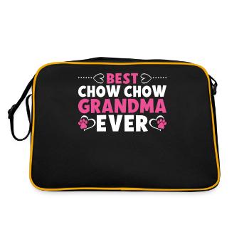 Cadeaux Chow Chow - Sac Retro - noir/or - Dos
