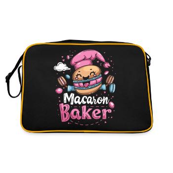 Amateurs de macarons Macaron Baker - Sac Retro - noir/or - Dos