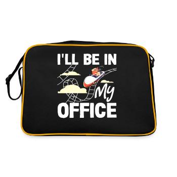 Montagnes russes, mon expérience de bureau amusante - Sac Retro - noir/or - Dos
