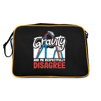 Montagnes russes et je ne suis pas d’accord de manière irrespectueuse - Sac Retro - noir/or - Dos