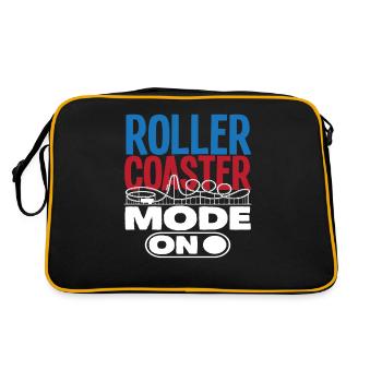 Achterbahnmodus An Für Adrenalinjäger - Retro Tasche - Schwarz/Gold - Hinten