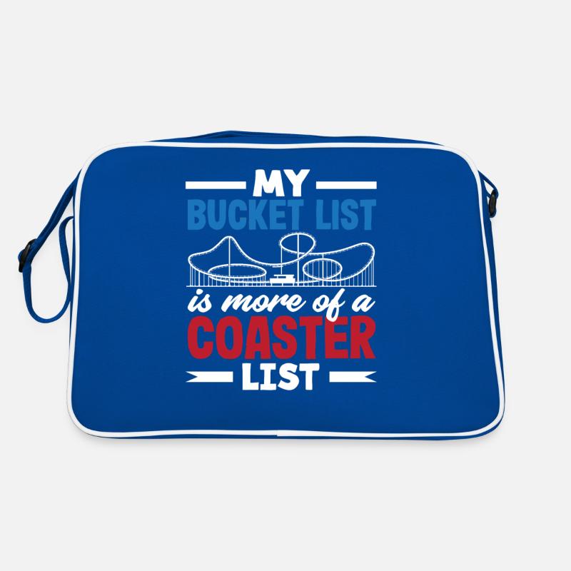 My Roller Coaster Bucket List Retro Bag