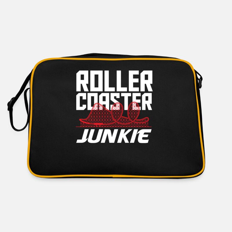 Roller coaster junkie adrenaline lover Retro Bag