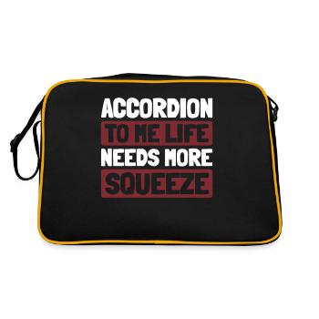 Accordéon - Sac Retro - noir/or - Dos