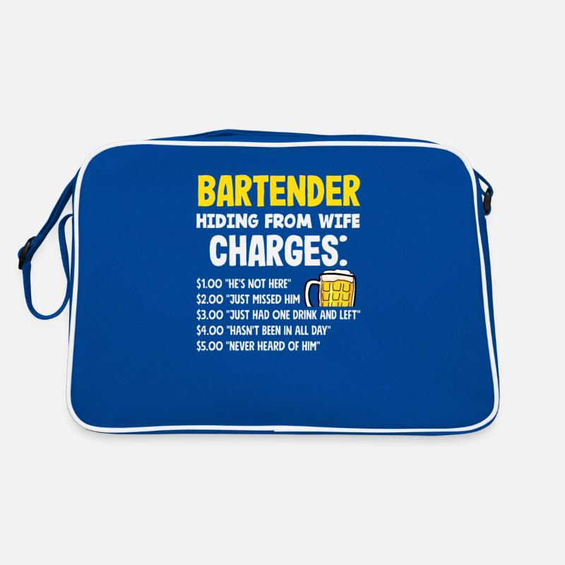 Funny Bartender Saying Bartender Gift Retro Bag