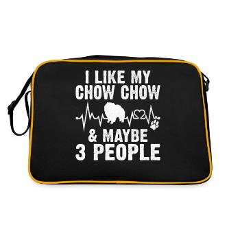 Cadeaux Chow Chow - Sac Retro - noir/or - Dos