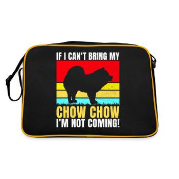 Cadeaux Chow Chow - Sac Retro - noir/or - Dos