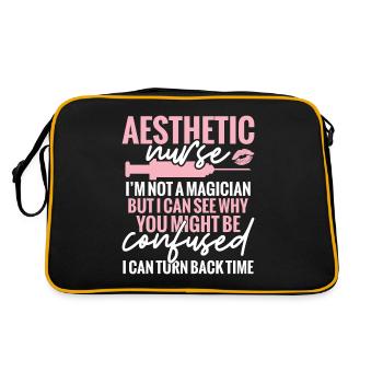 Ästhetische Krankenschwester Ich Bin Kein - Retro Tasche - Schwarz/Gold - Hinten