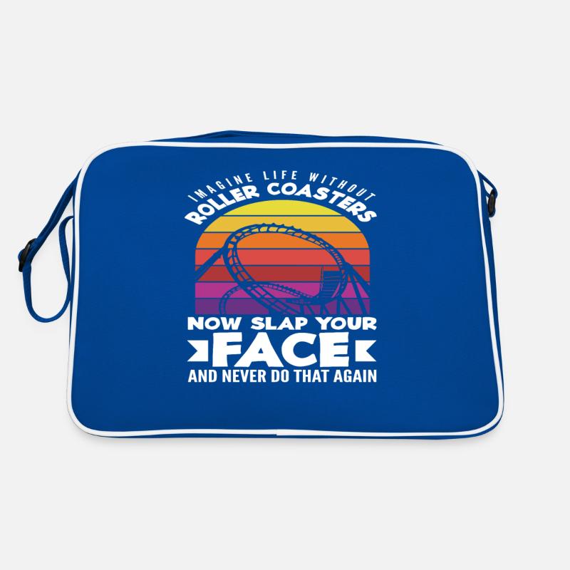Imagine a life without roller coasters Retro Bag