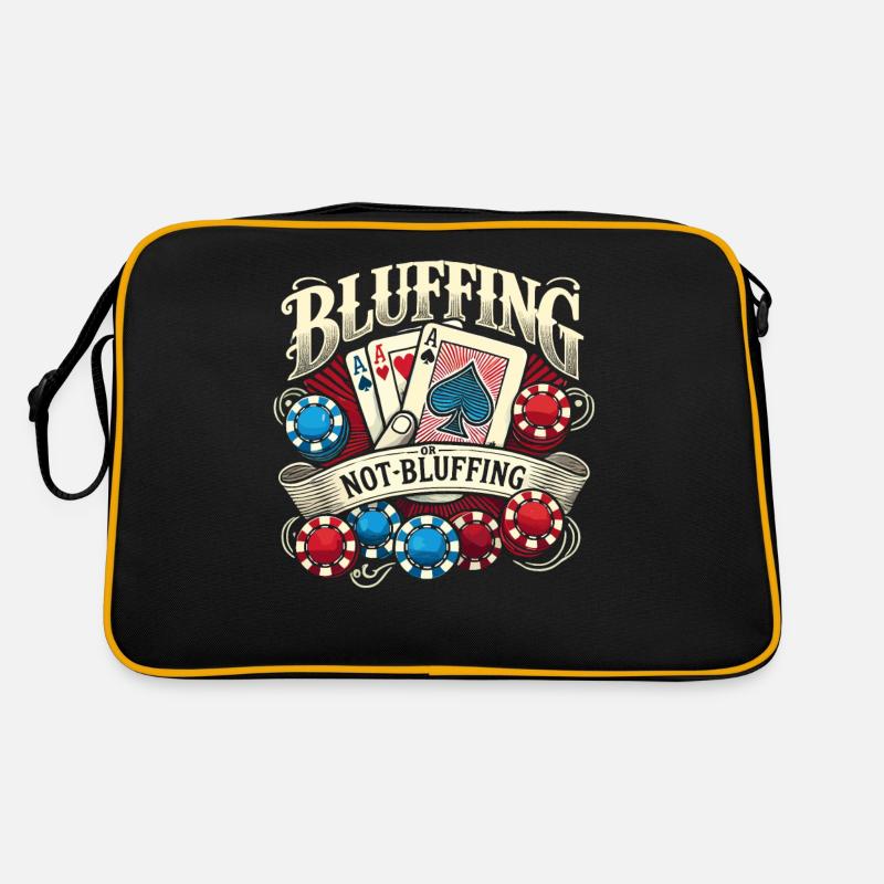 Bluffen oder nicht bluffen Retro Tasche