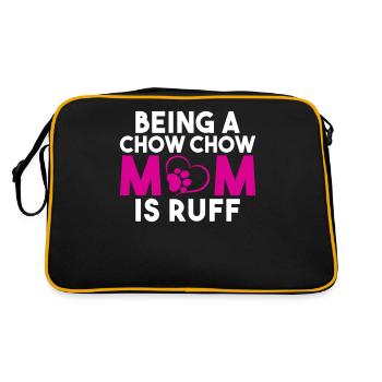 Cadeaux Chow Chow - Sac Retro - noir/or - Dos
