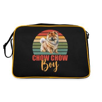 Cadeaux Chow Chow - Sac Retro - noir/or - Dos