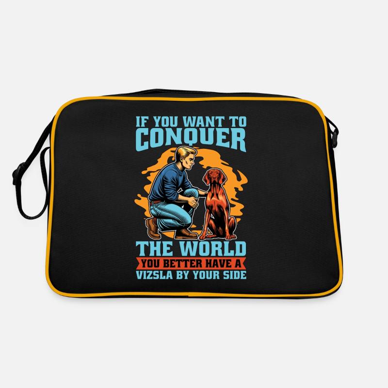 Vizsla si vous voulez conquérir le monde Propriétaire de chien Sac Retro